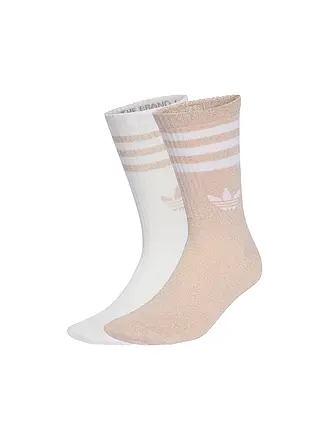 ADIDAS ORIGINALS | Calcetines §S GLITTER Paquete de 2 icgome/blanco | rosa